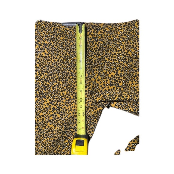 Who What Wear Leopard Print High Rise Cropped Stretchy Casual Pants Women’s 8 - Picture 5 of 8